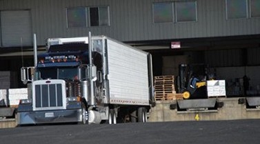 Semi Truck at a Loading Dock - Distribution Solutions